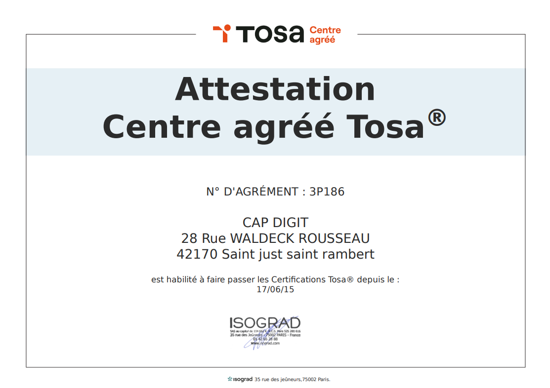 CAP DIGIT - Bureaux de développement